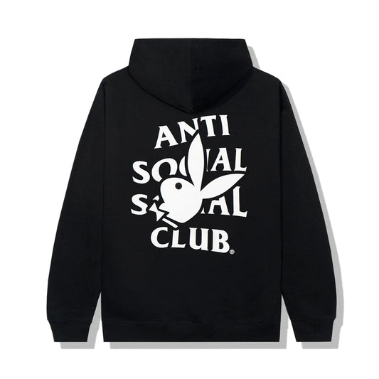 Anti Social Social Club x Playboy Bunny Logo Black Extra Large Hoodie