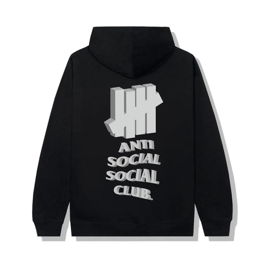 Anti Social Social Club x UNDFTD 1st And La Brea Black Extra Large Hoodie