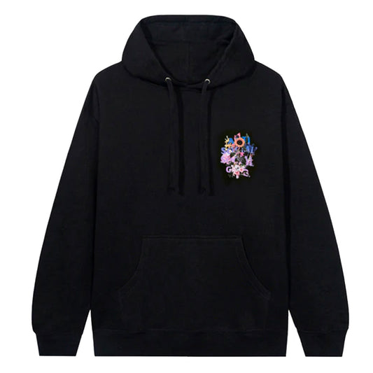 Anti Social Social Club Bouquet For The Old Days Black Extra Large Hoodie