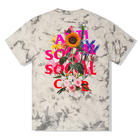 Anti Social Social Club Bouquet For The Old Days Black Tie Dye Small Tee
