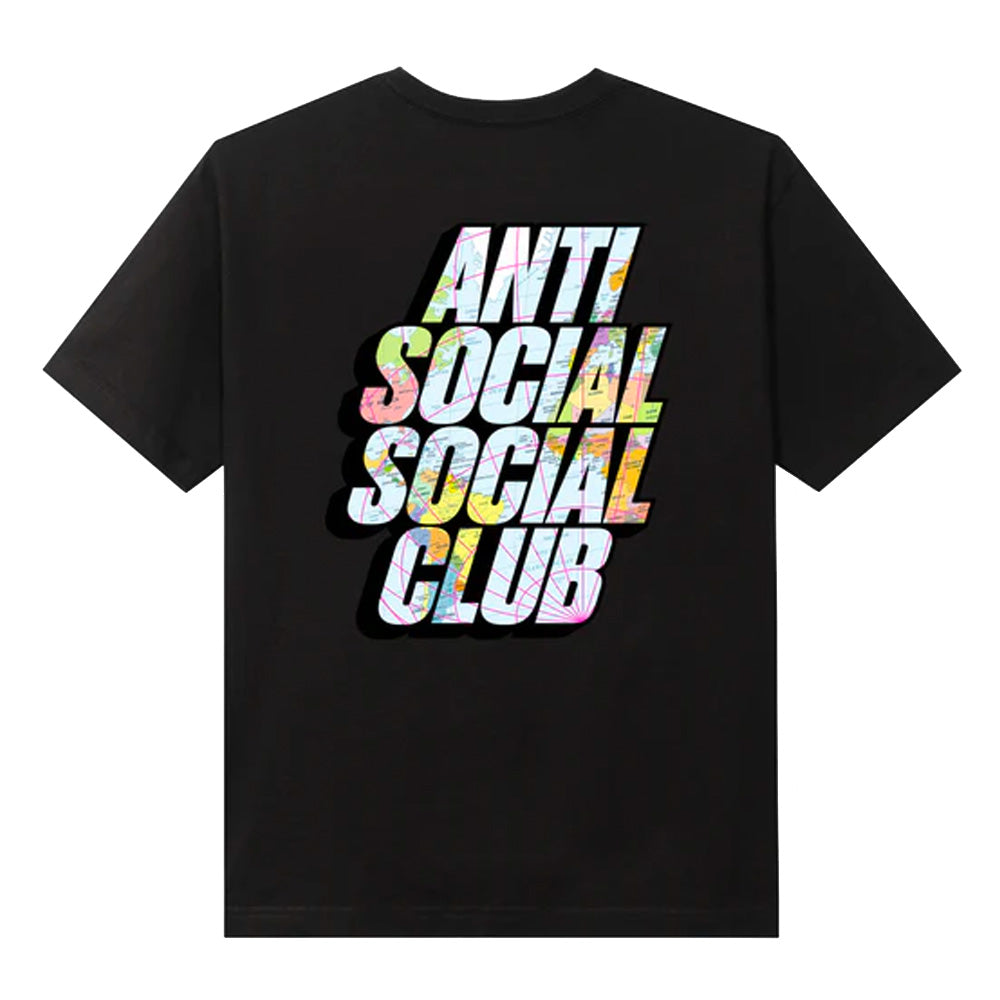 Anti Social Social Club Drop A Pin Black Small Tee
