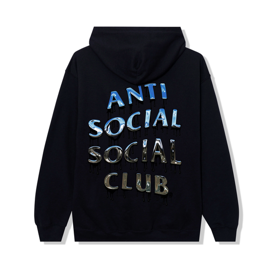 Anti Social Social Club Mind Melt Black Extra Large Zip Up Hoodie