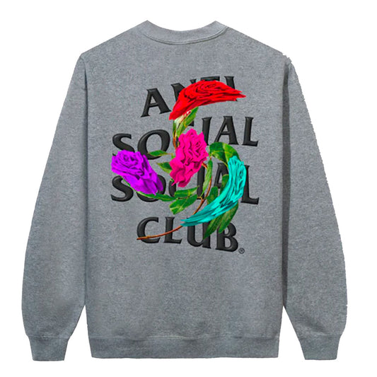 Anti Social Social Club Thorns Heather Grey Medium Crewneck