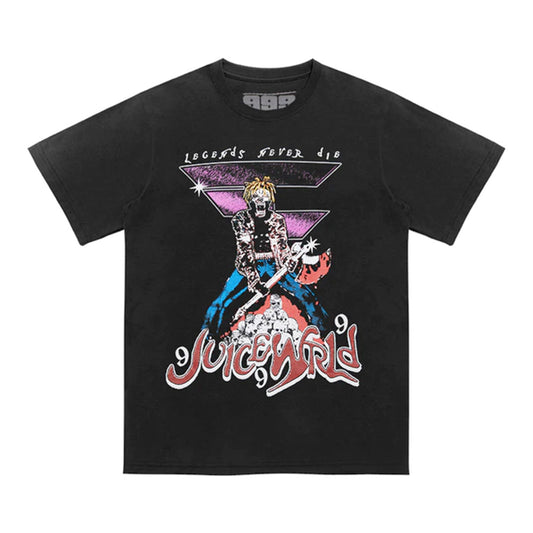 Juice Wrld X FaZe Clan Champion Black Small Tee