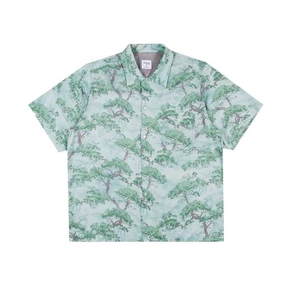 Hidden Bonsai Green Extra Large Button Up Shirt
