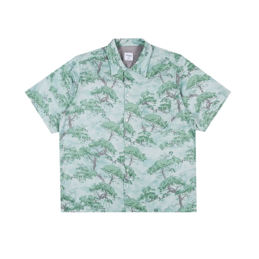 Hidden Bonsai Green Extra Large Button Up Shirt