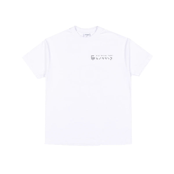 Hidden Braille White Extra Large Tee