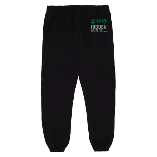 Hidden Broadcast Circles Black Medium Sweatpants