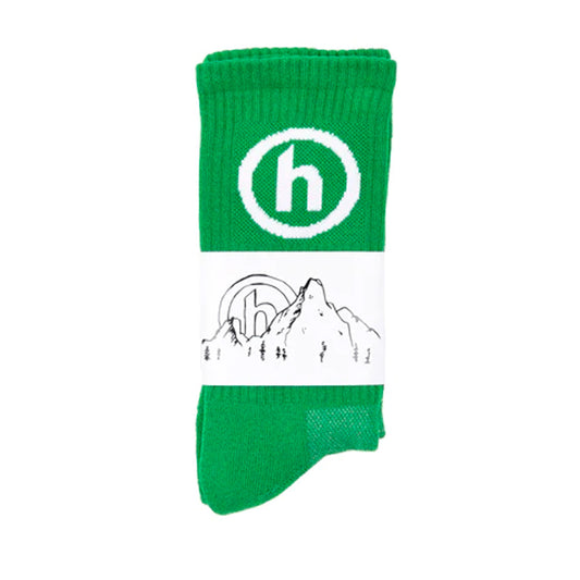 Hidden Green White Socks