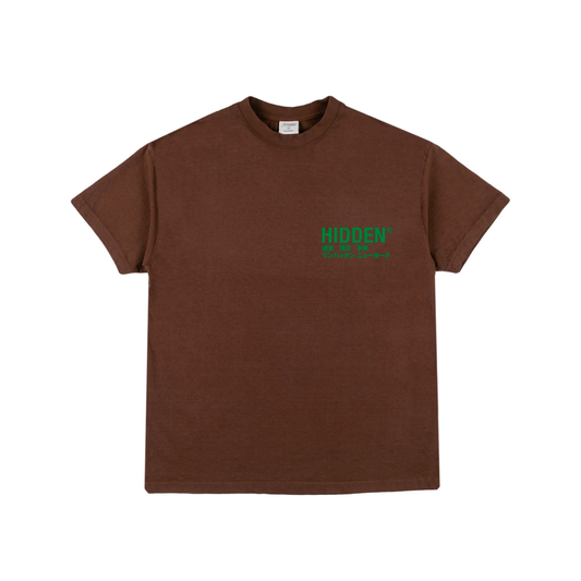 Hidden Serenity Brown Medium Tee