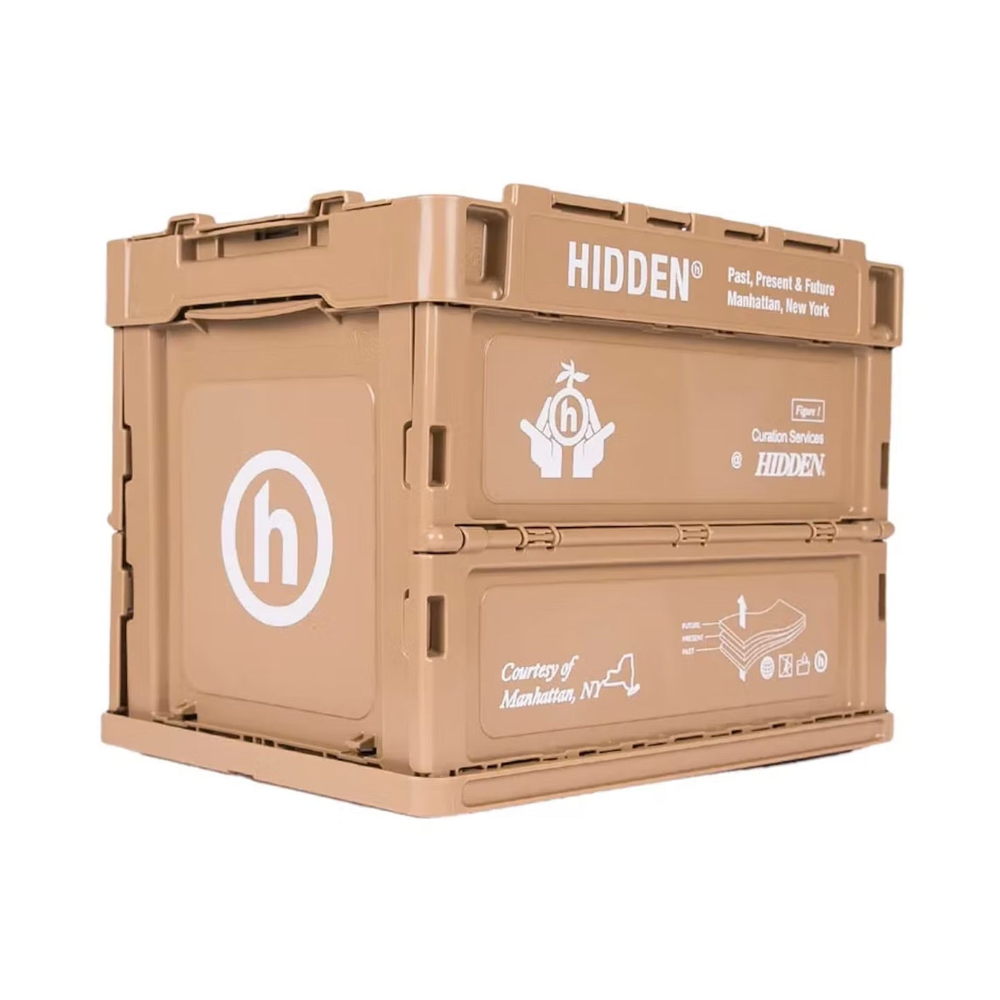 Hidden Stackable Tan Mini Crate