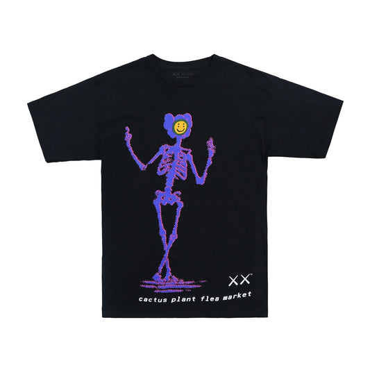KAWS x Cactus Plant Flea Market Black Small Tee