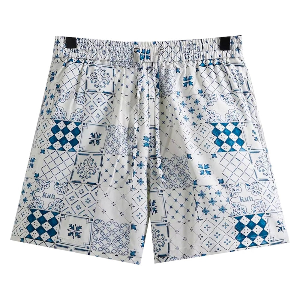 Kith Azulejo Tiles Active Sandrift Large Shorts