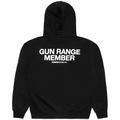 Menace Gun Range Member Black Large Zip Up Hoodie