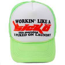Sicko Laundry Neon Green White Trucker Hat