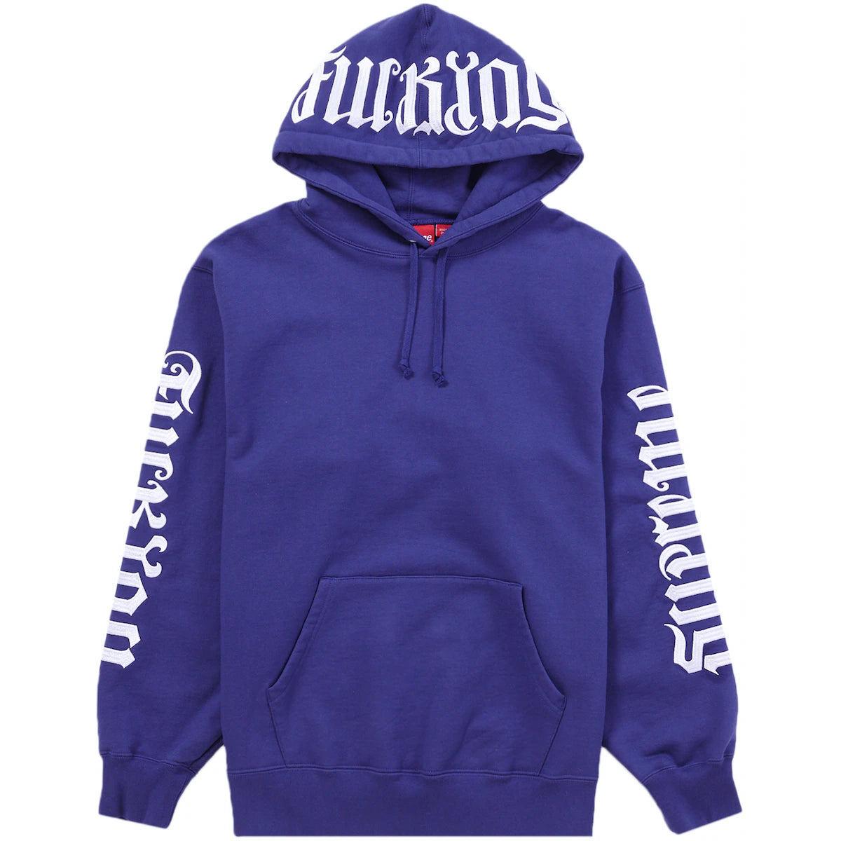 Supreme Ambigram Washed Navy Hoodie – WyCo Vintage Broadway