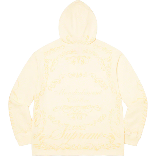 Supreme Celebré White Large Hooded Long Sleeve Shirt
