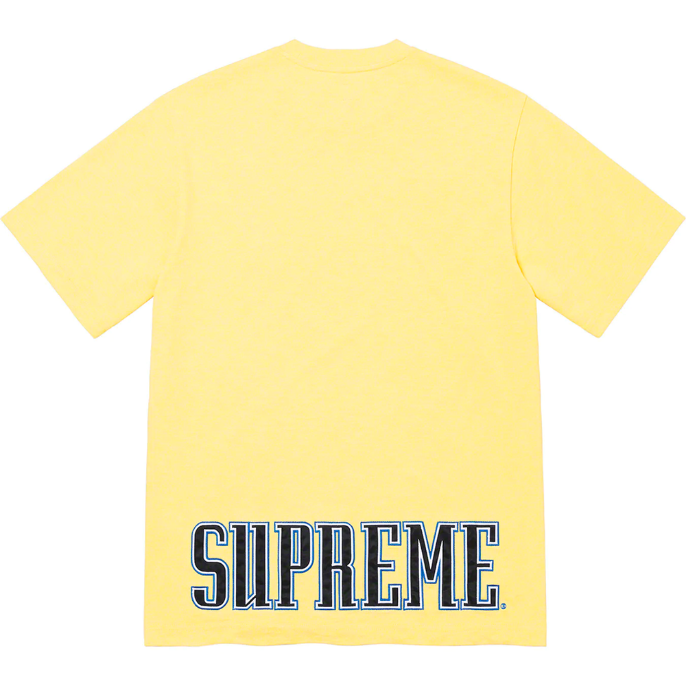Supreme Contrast Applique S/S Pale Yellow XXL Tee