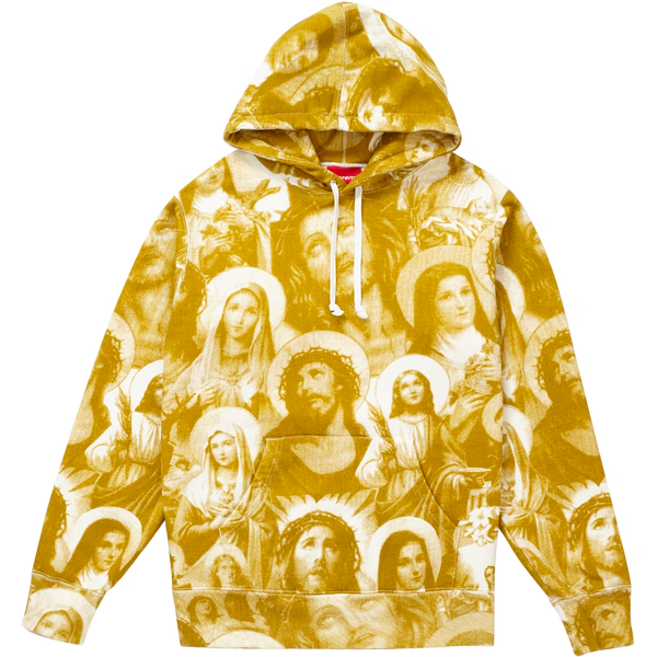 Supreme Jesus And Mary Gold Medium Hoodie