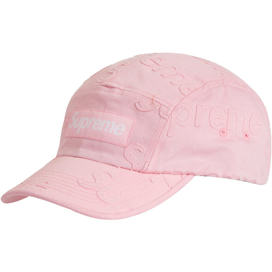 Supreme Lasered Twill Pink Camp Cap