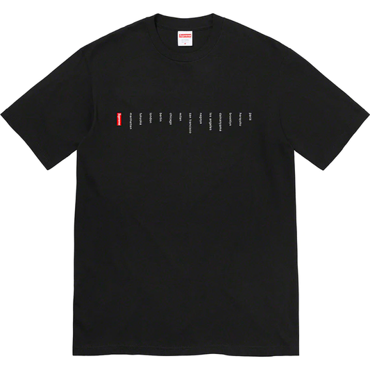 Supreme Location Black Medium Tee