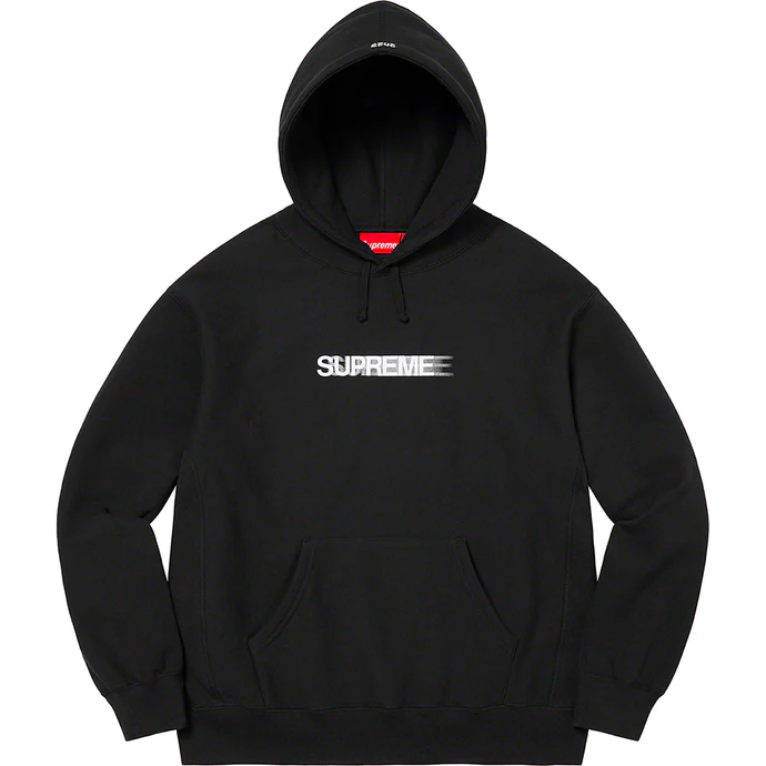 Supreme Motion Logo Black Medium Hoodie