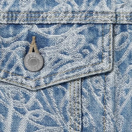 Supreme Script Jacquard Denim Trucker Jacket – WyCo Vintage Broadway