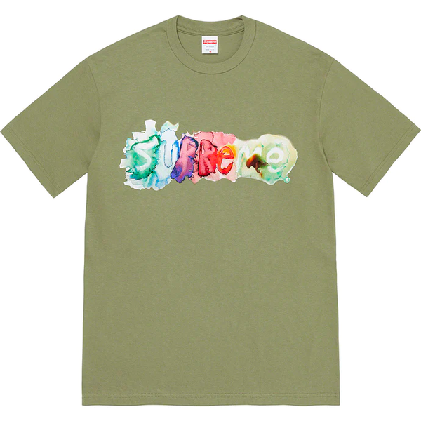Supreme Watercolor Light Olive Large Tee