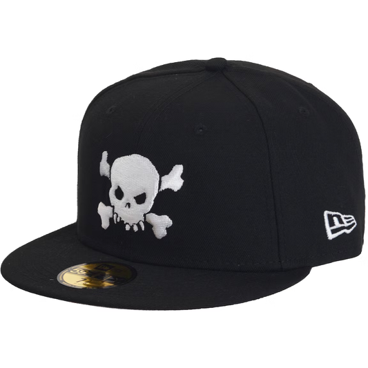 Supreme x New Era Skull Black Fitted Hat Size 7 1/8