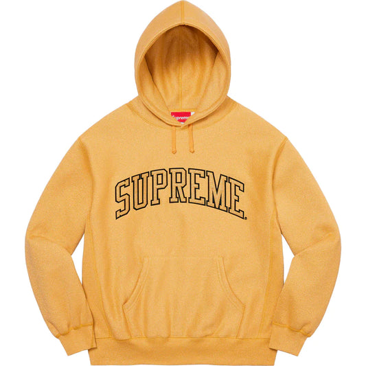 Supreme Glitter Arc Gold Hoodie