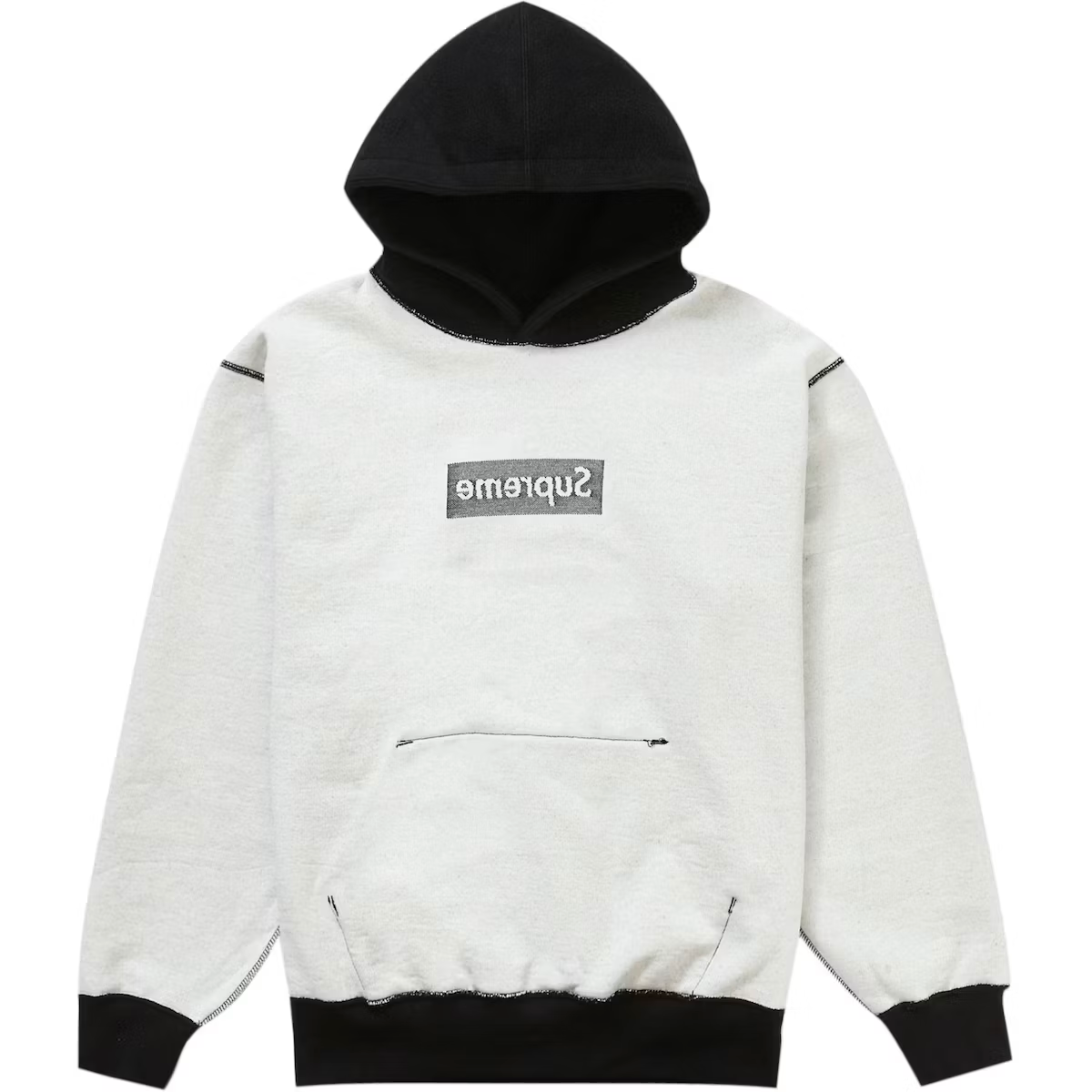 Supreme Inside Out Box Logo Black Hoodie