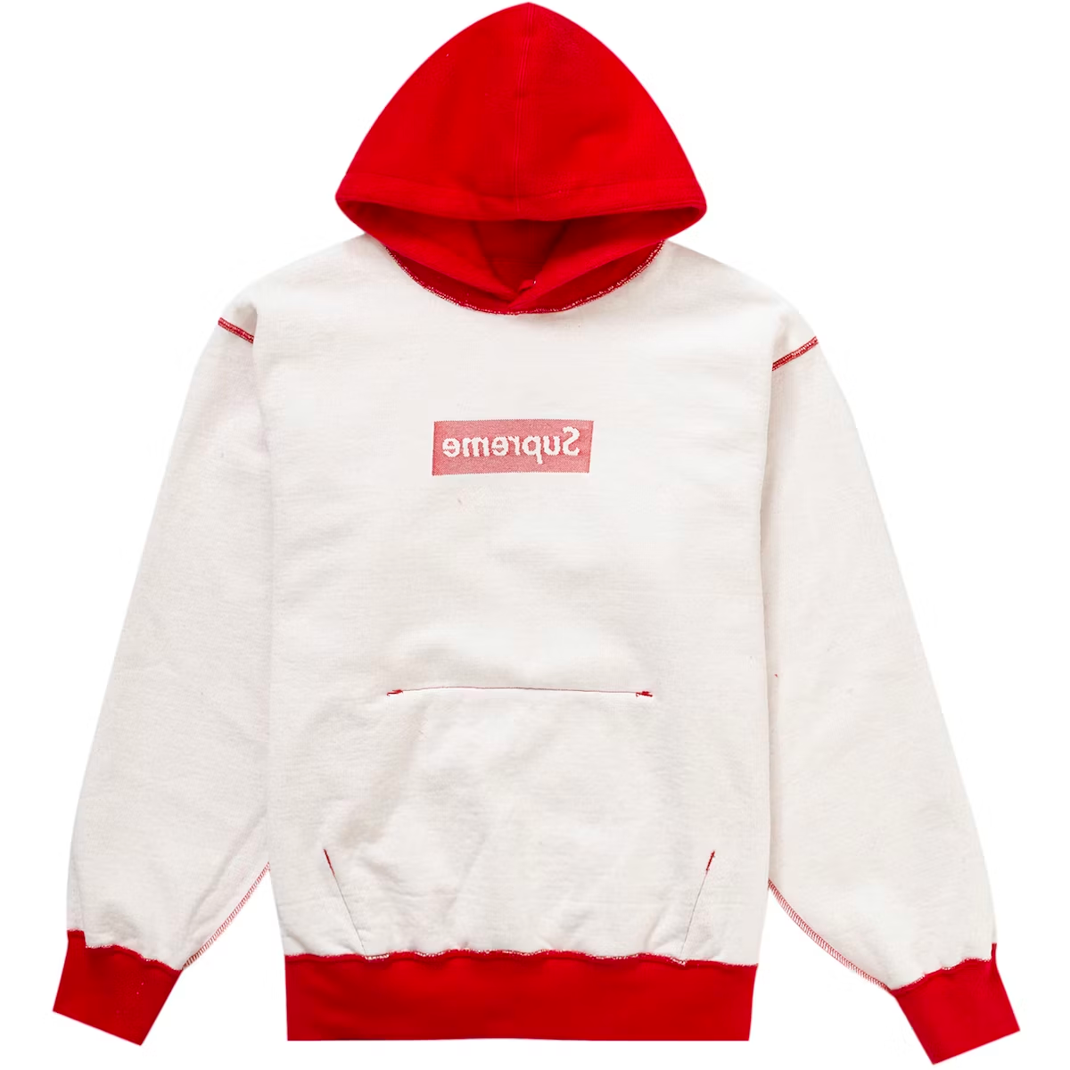 Supreme Inside Out Box Logo Red Hoodie