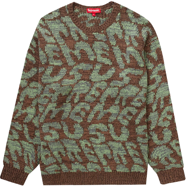 Supreme Stacked Brown Sweater