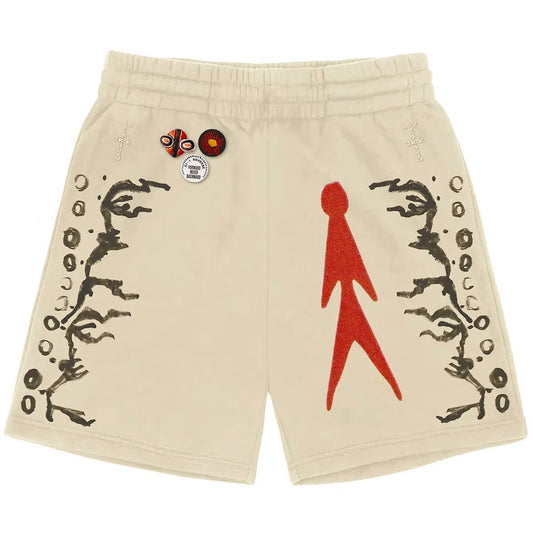 Travis Scott Character Natural Large Shorts